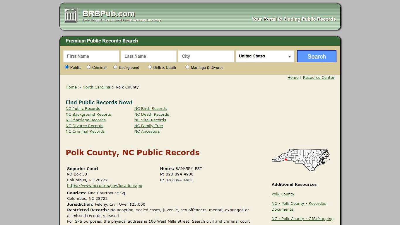 Polk County Public Records | Search North Carolina ...